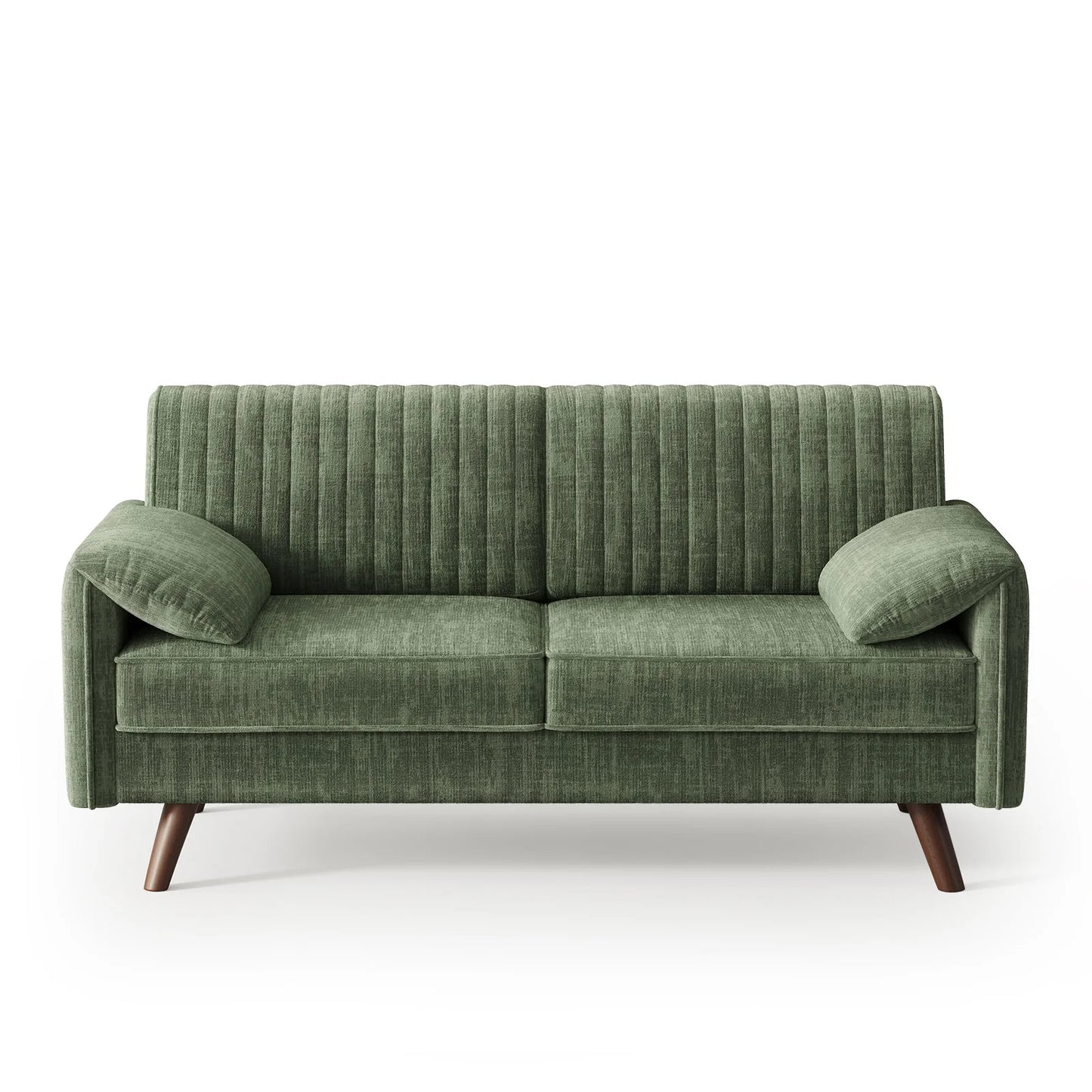 Chenille Loveseat Sofa for Living Room Compact Modern Scandinavian Style