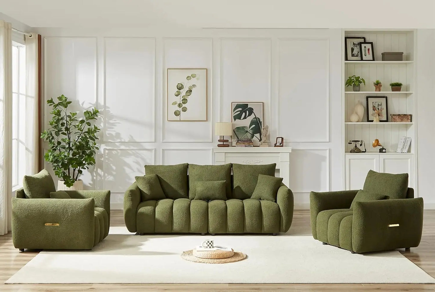 Teddy Sofa Set Modern Living Room Cloud Boucle Furniture