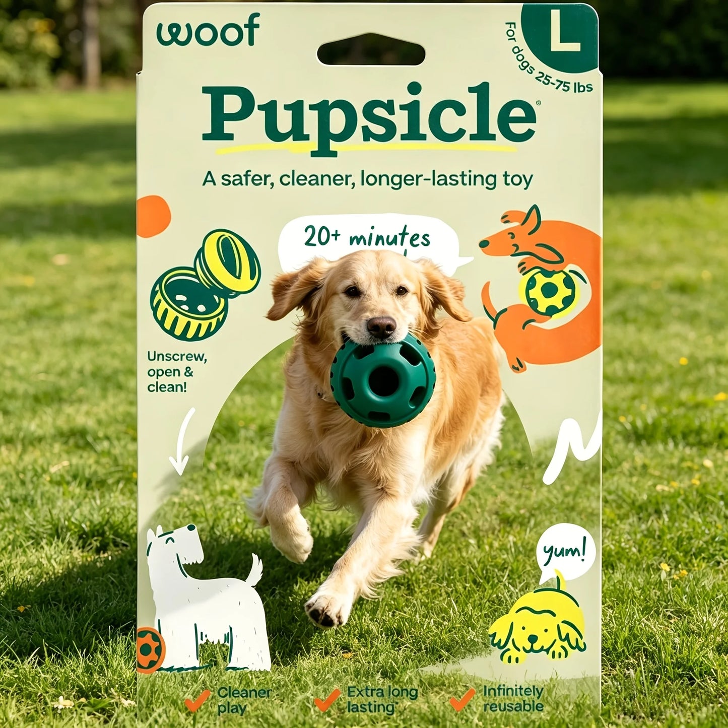 Pupsicle Interactive Dog Chew Toys For Puppies And Adults