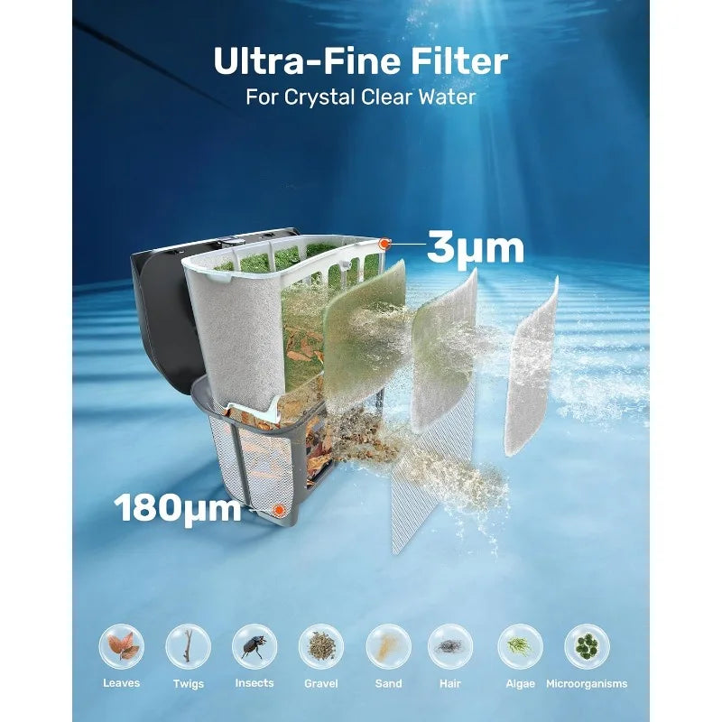 LiteVac G1 Pool Vacuum For Wall And Waterline Cleaning