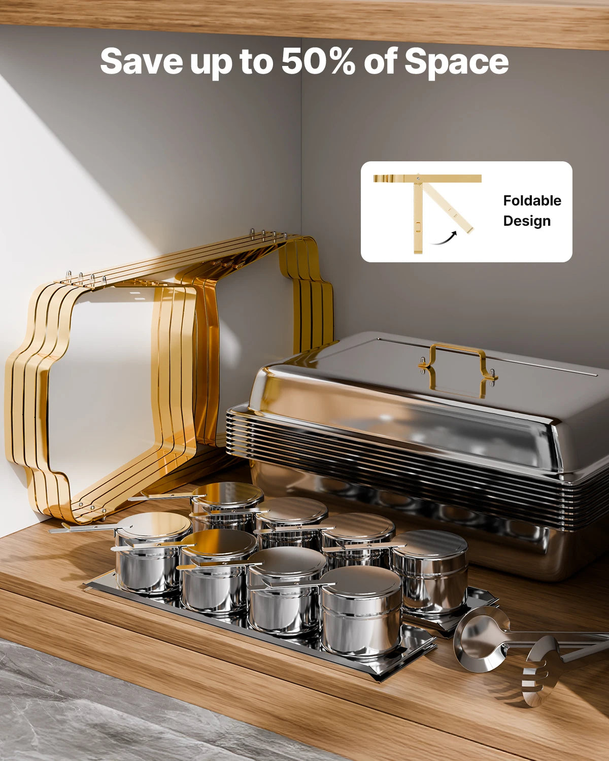 Succebuy Premium Stainless Steel Chafing Dish Buffet Set