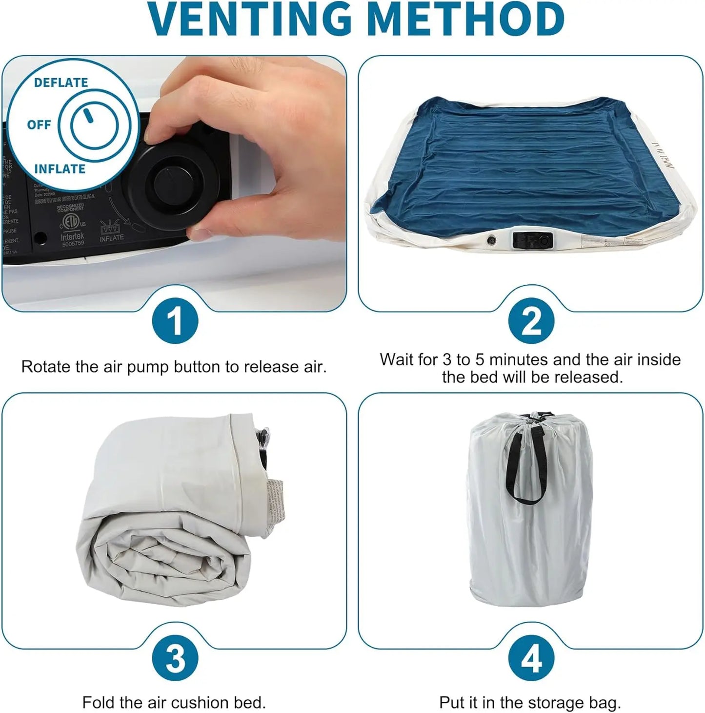 Air Mattress With Built In Pump For Home And Guests