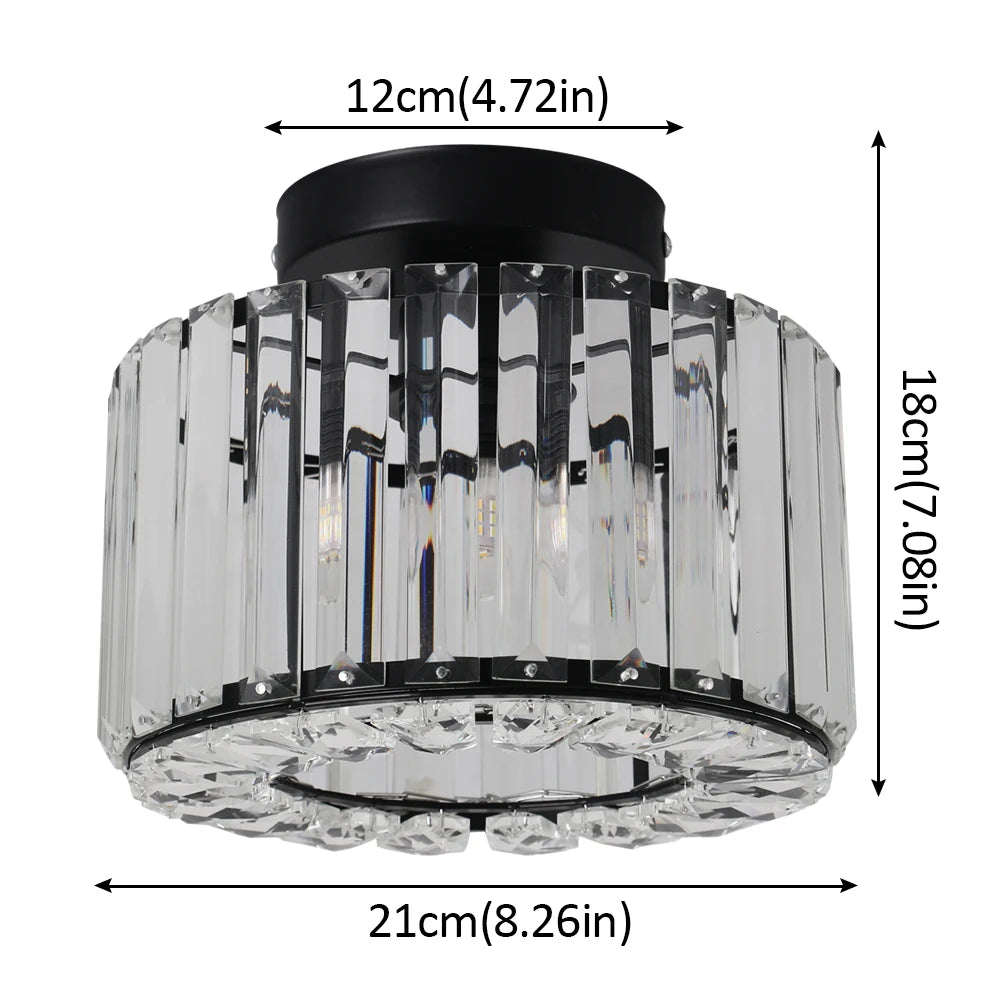 VETRULUS Nordic Crystal LED Pendant Light Chandelier
