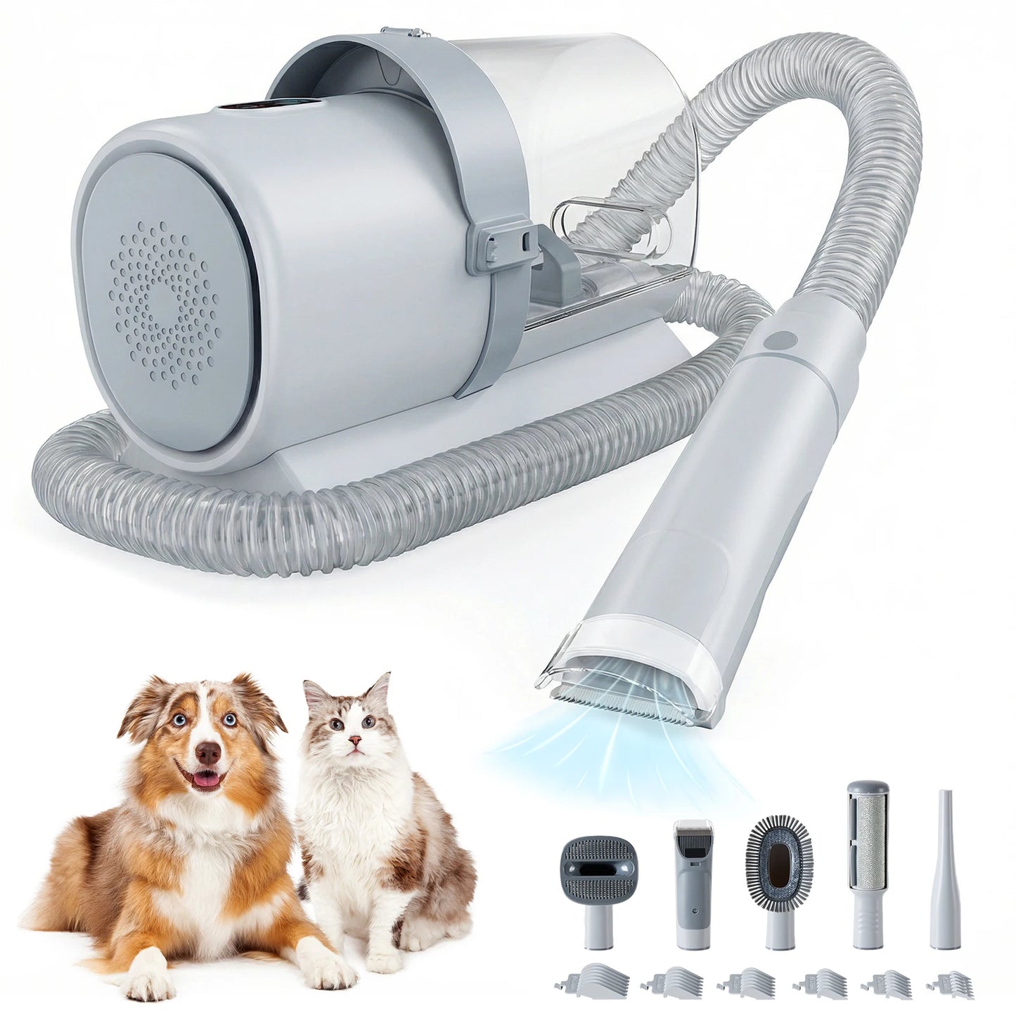 Professional Pet Grooming Vacuum Kit With Cordless Clippers
