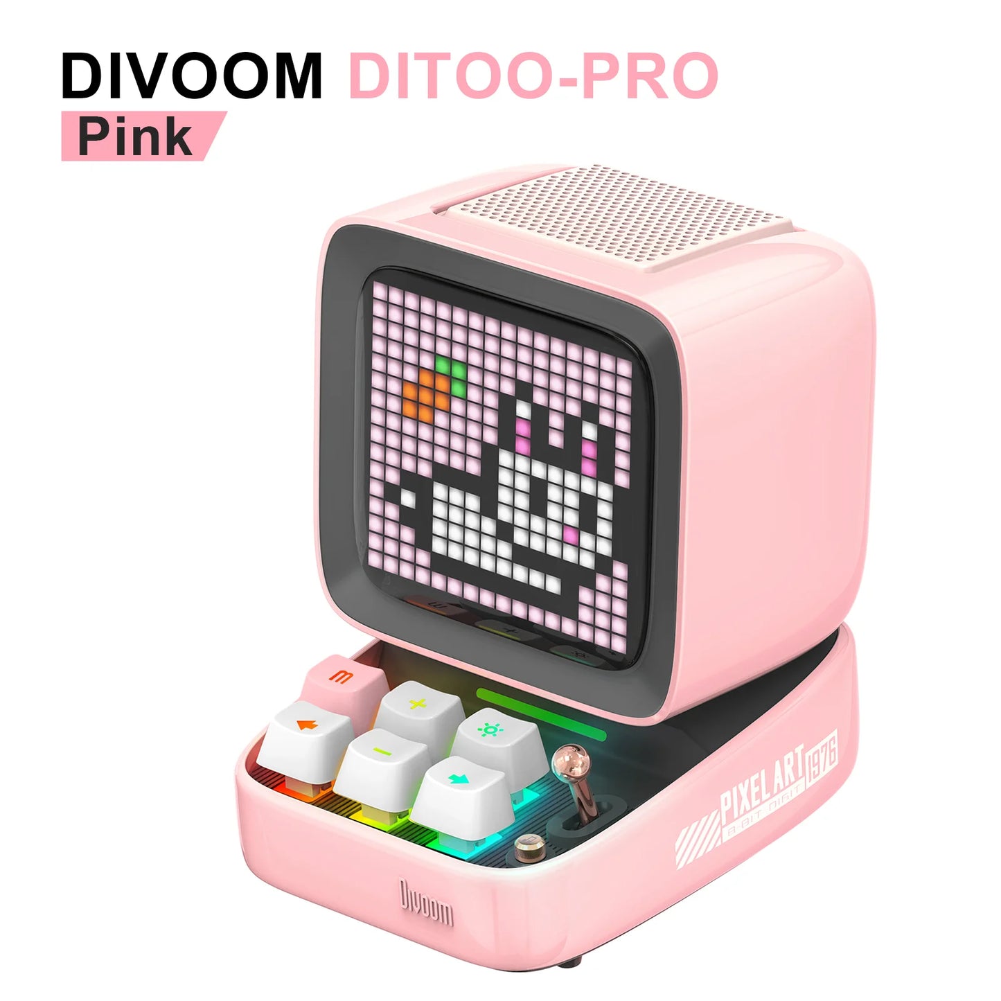 Divoom Ditoo Pro Retro Pixel Art Bluetooth Speaker Alarm Clock