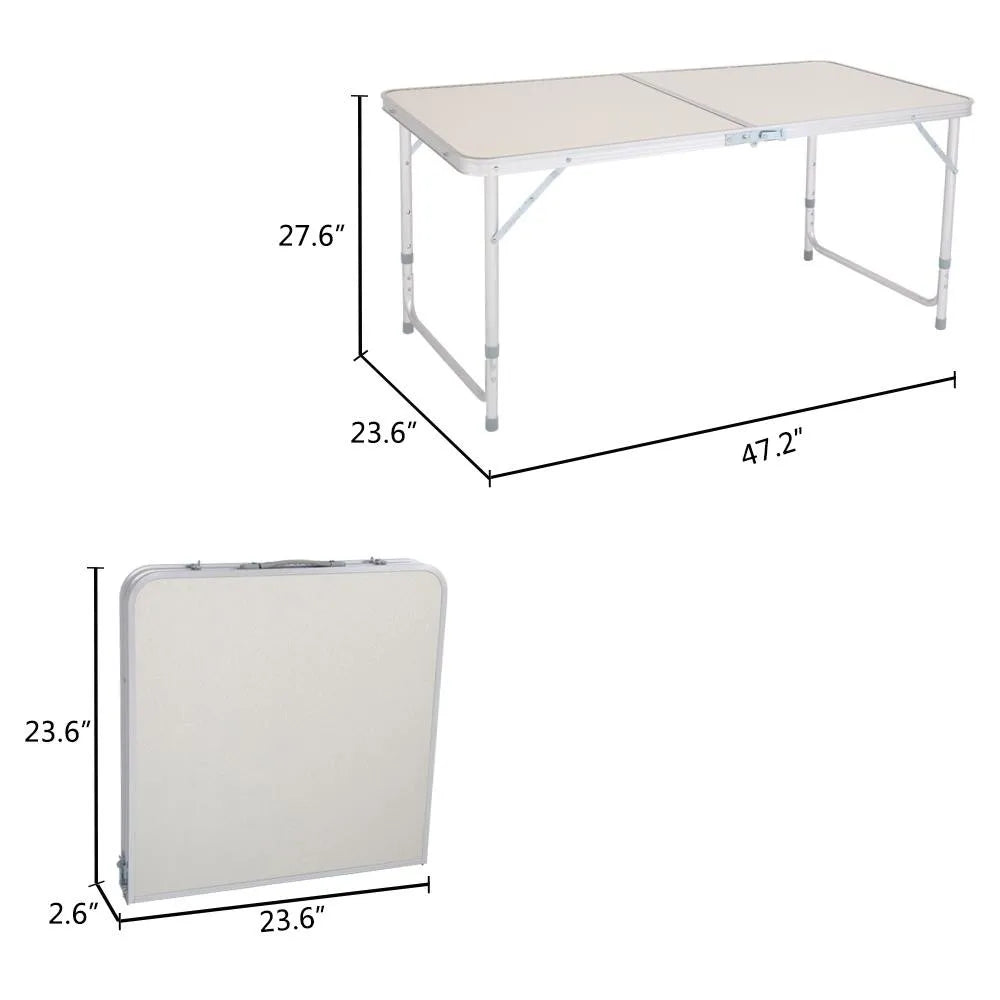 Unbranded Aluminum Folding Table for Camping and Picnics