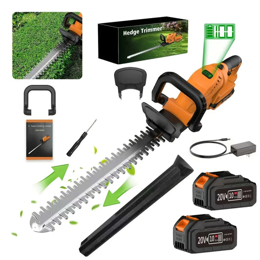 Firehelp Cordless Hedge Trimmer and Pruner for Lawns and Shrubs