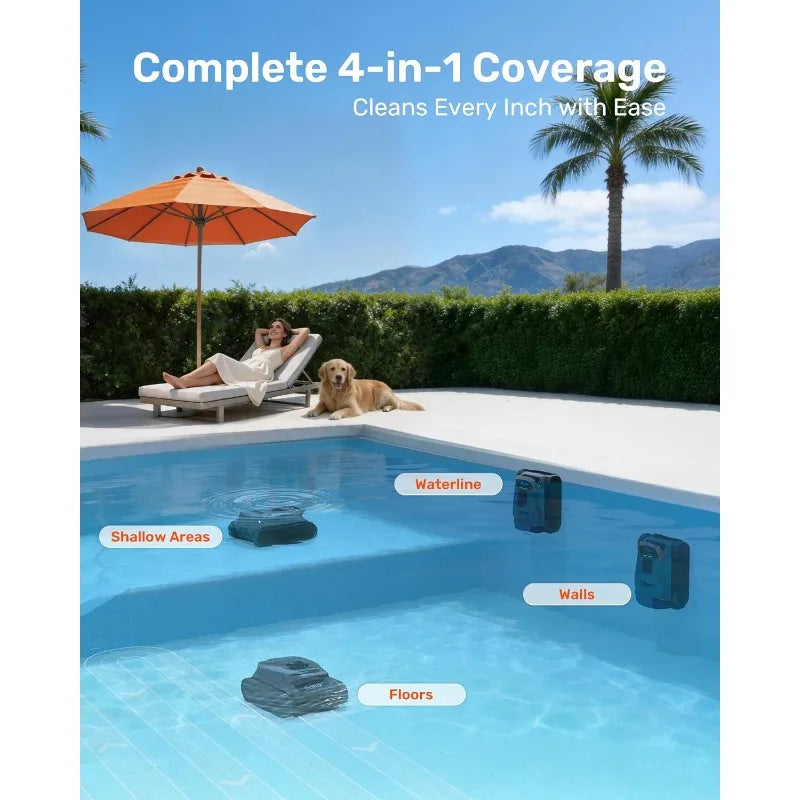 LiteVac G1 Pool Vacuum For Wall And Waterline Cleaning