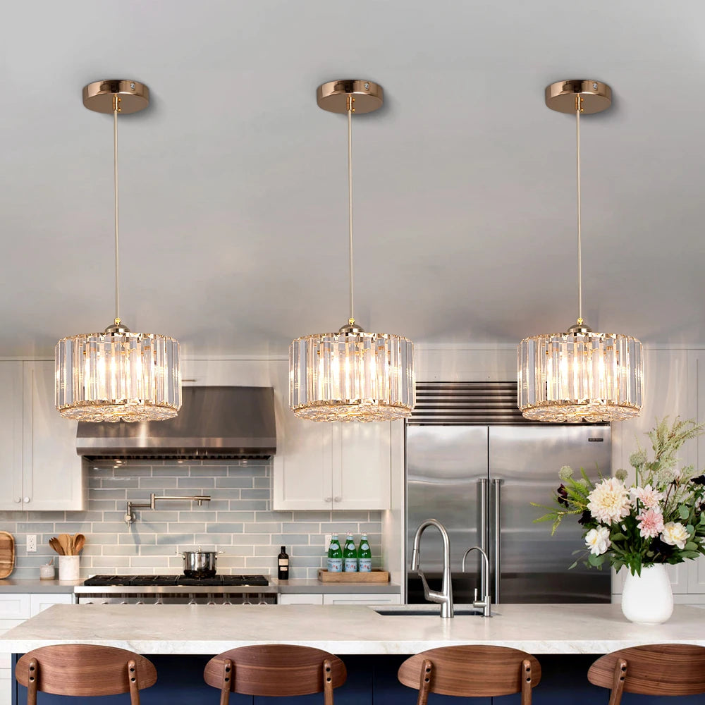 VETRULUS Nordic Crystal LED Pendant Light Chandelier