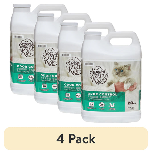 Clumping Clay Cat Litter With Fresh Scent Four Pack