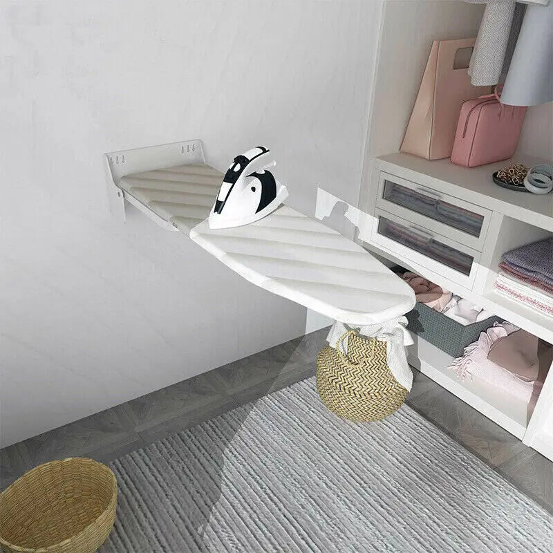 Wall Mounted Heavy-Duty Foldable Ironing Board With 180 Degree Swivel