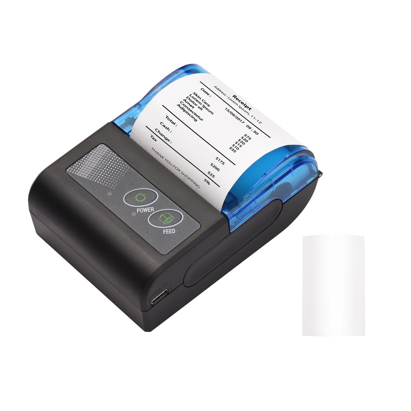Bisofice Portable Thermal Receipt Printer Wireless USB