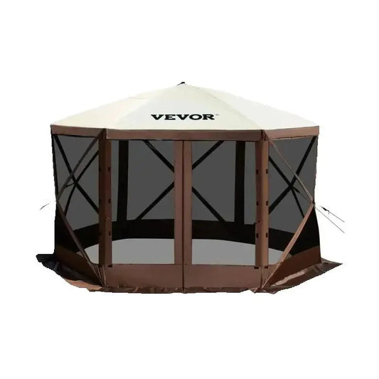 SucceBuy Pop-Up Camping Gazebo Canopy Shelter 6-Sided