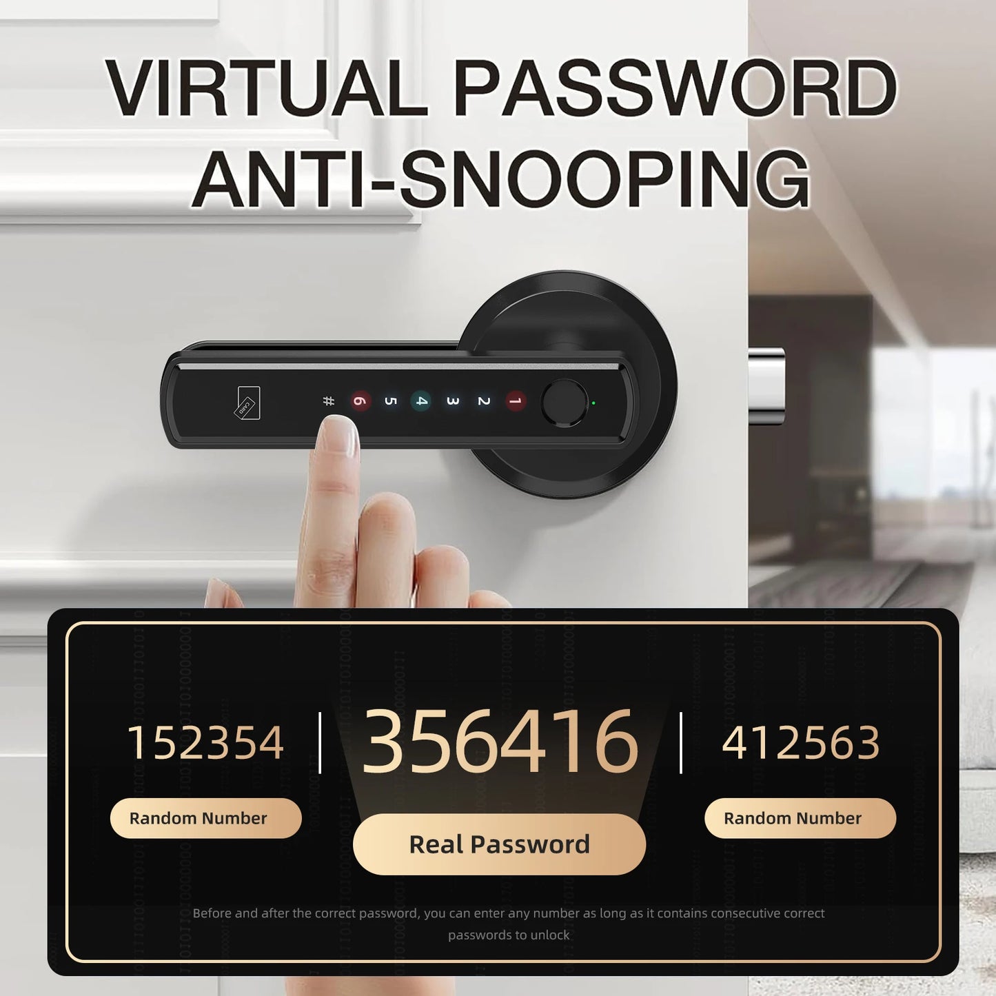 Viladepot Smart Lock With Fingerprint, Passcode And App Control