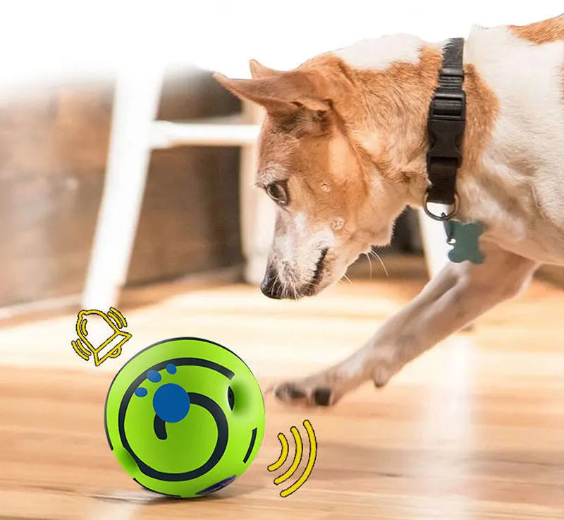 Wobble Wag Giggle Ball Dog Toy For Attention Sounds