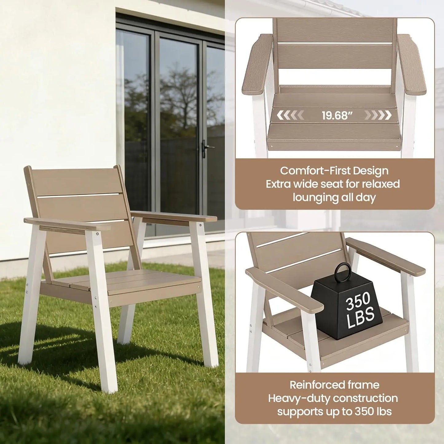 Outdoor Wooden Dining Set For Patio With Umbrella Option