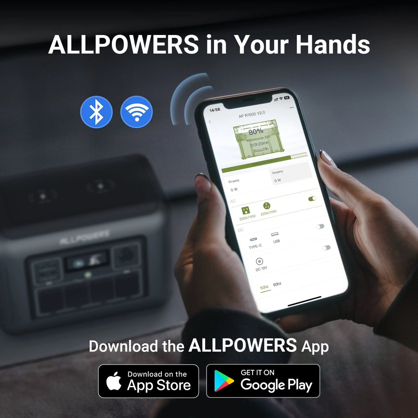 ALLPOWERS R1500 LITE Portable Power Station 1056Wh LiFePO4