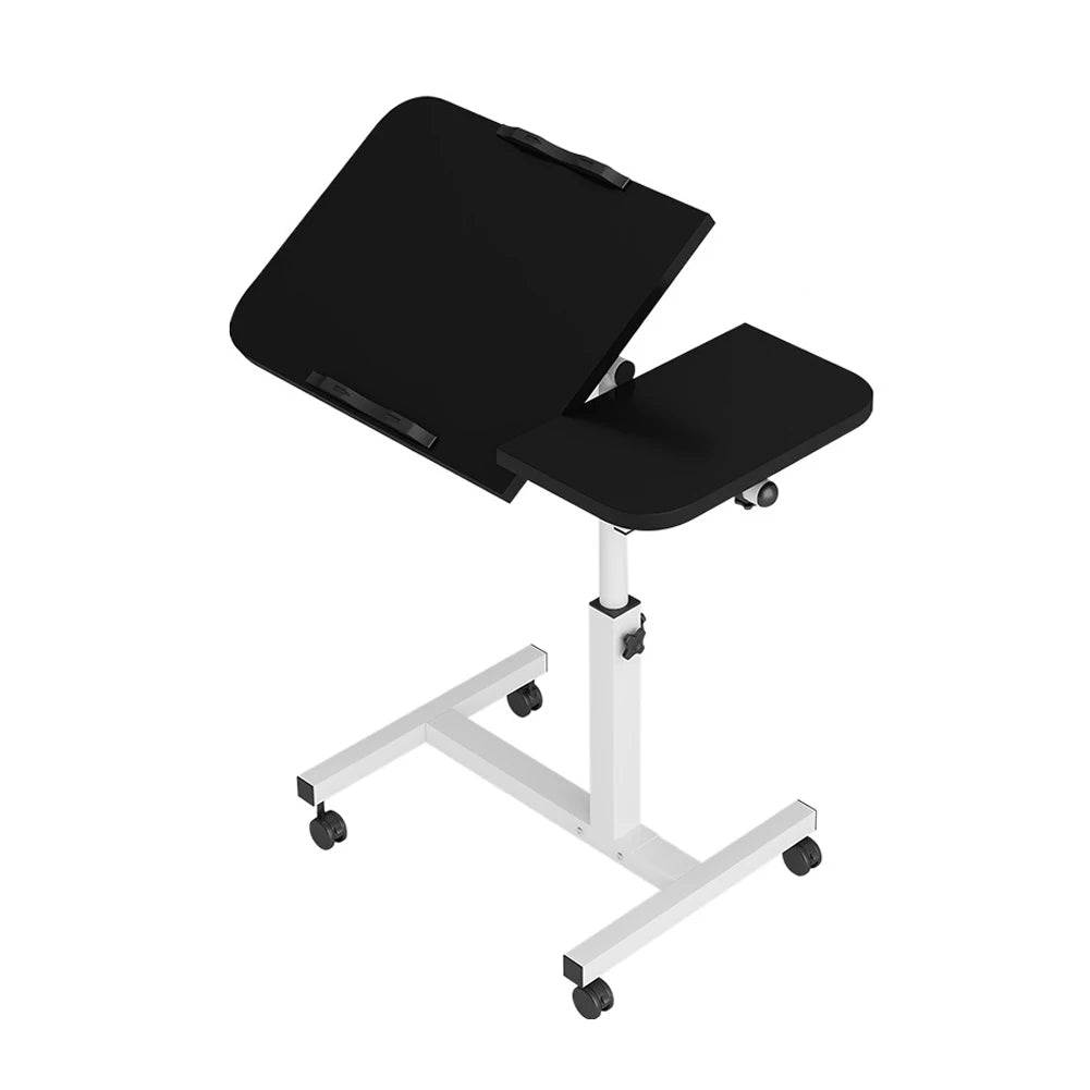 HiMISS Adjustable Overbed Table With Wheels