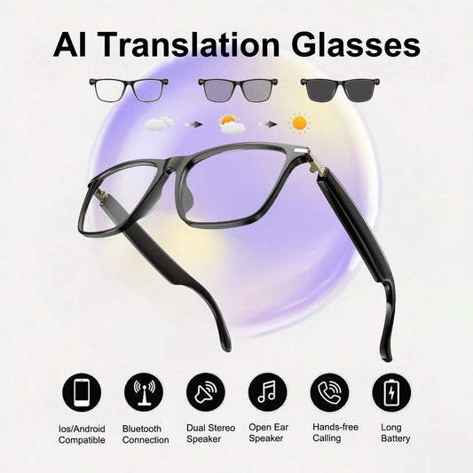 Giinova AI Translation Smart Glasses Real-Time Translation 160 Languages