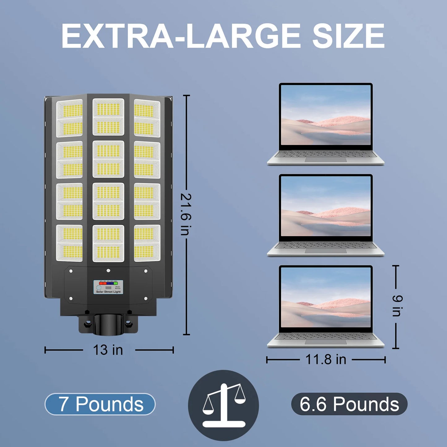 BM01 5000W Solar Street Light 6500K LED IP65 Waterproof