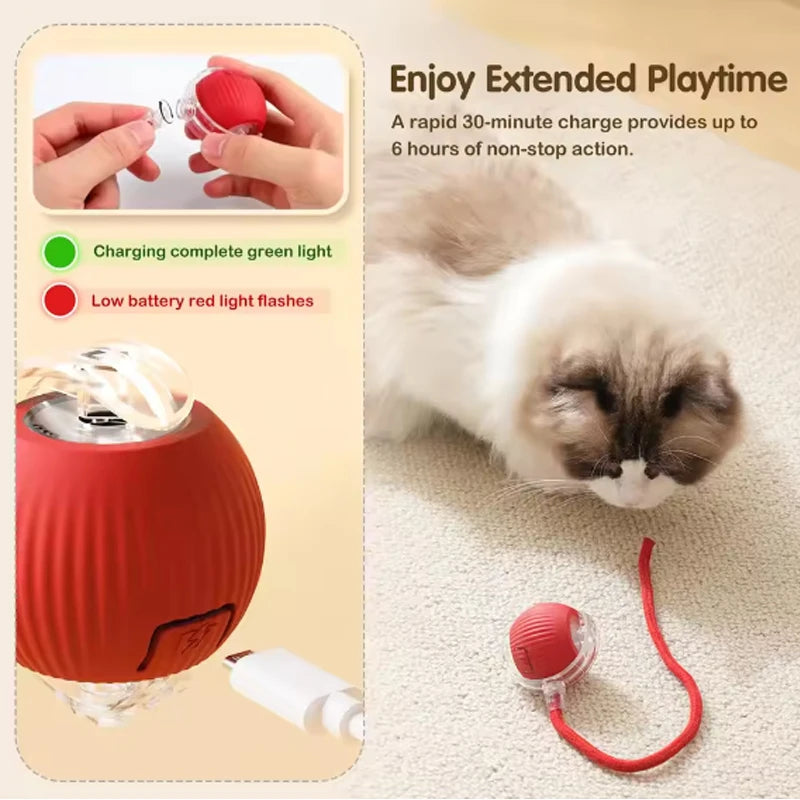 Smart Cat Ball Toy Silicone Interactive Toy