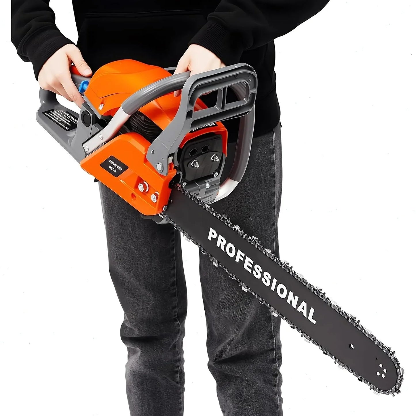Bymaocar Gasoline Chainsaw 58cc 60cc Portable Wood Cutter Outdoor