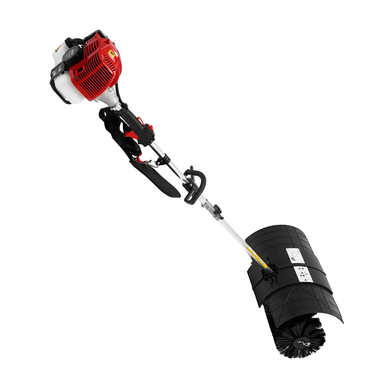 Gas Powered Walk Behind Sweeper For Multi Surface Driveways Lawns And Garages
