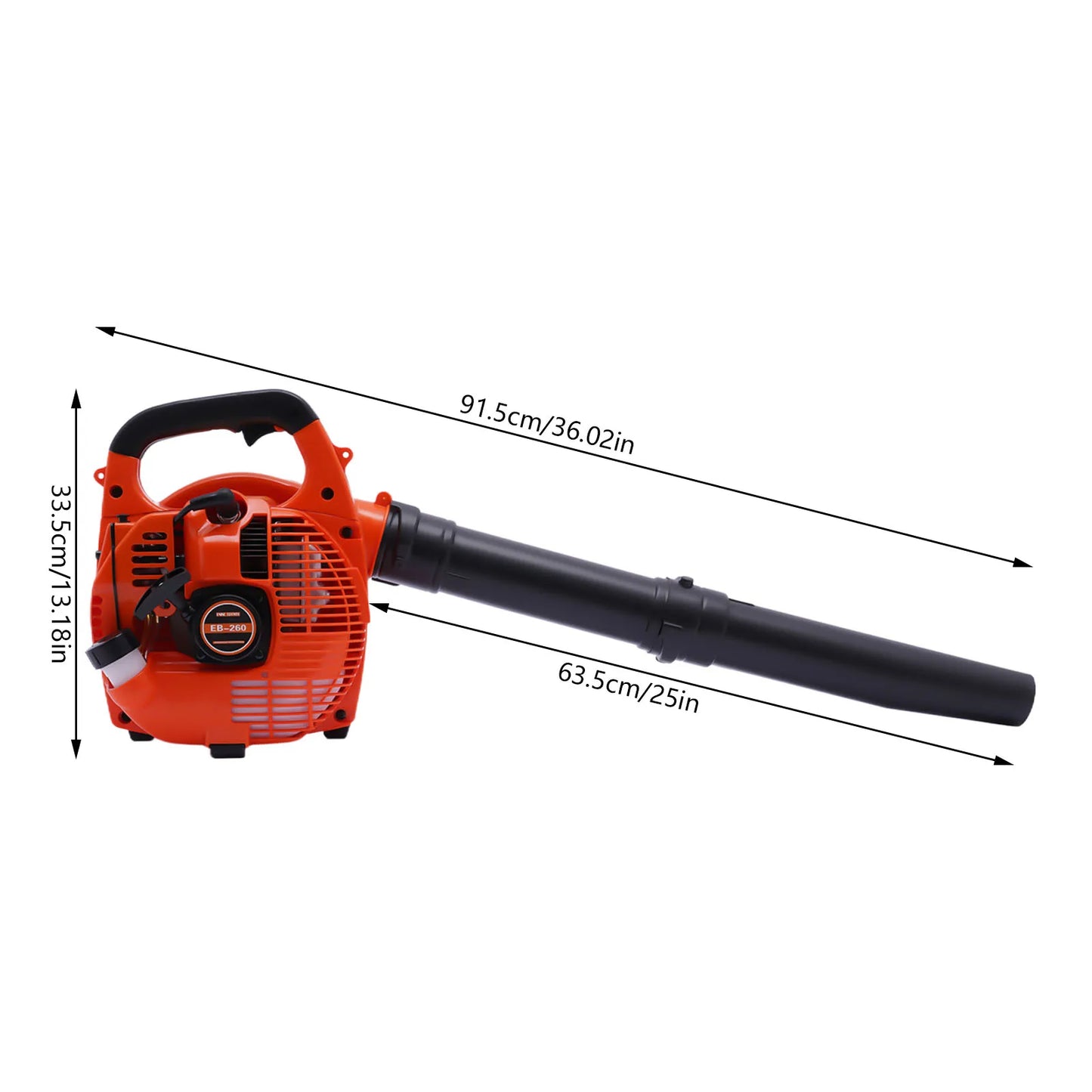 Gas Leaf Blower 25.4CC 2-Stroke Commercial Handheld Professional
