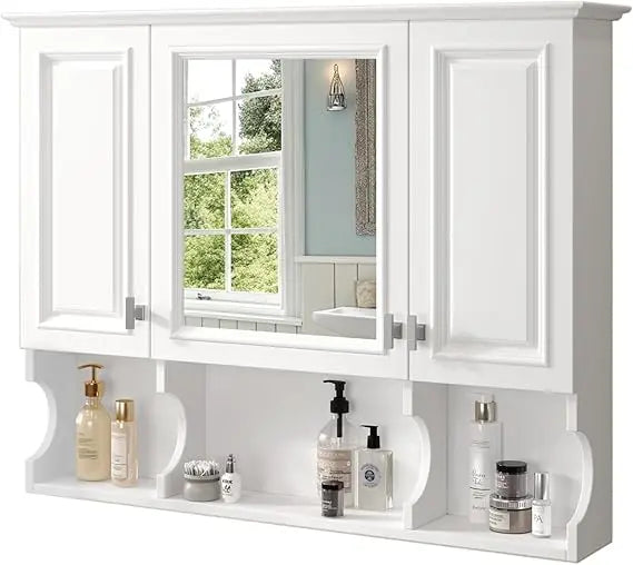 Bathroom Wall Mounted Medicine Cabinet With Adjustable Shelves