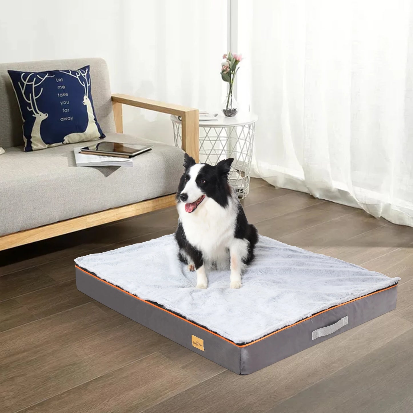 BINGOPAW Orthopedic Dog Bed With Washable Cover And Foam Cushion