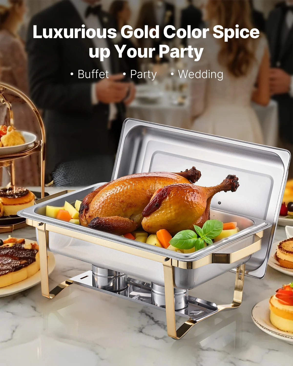 Succebuy Premium Stainless Steel Chafing Dish Buffet Set