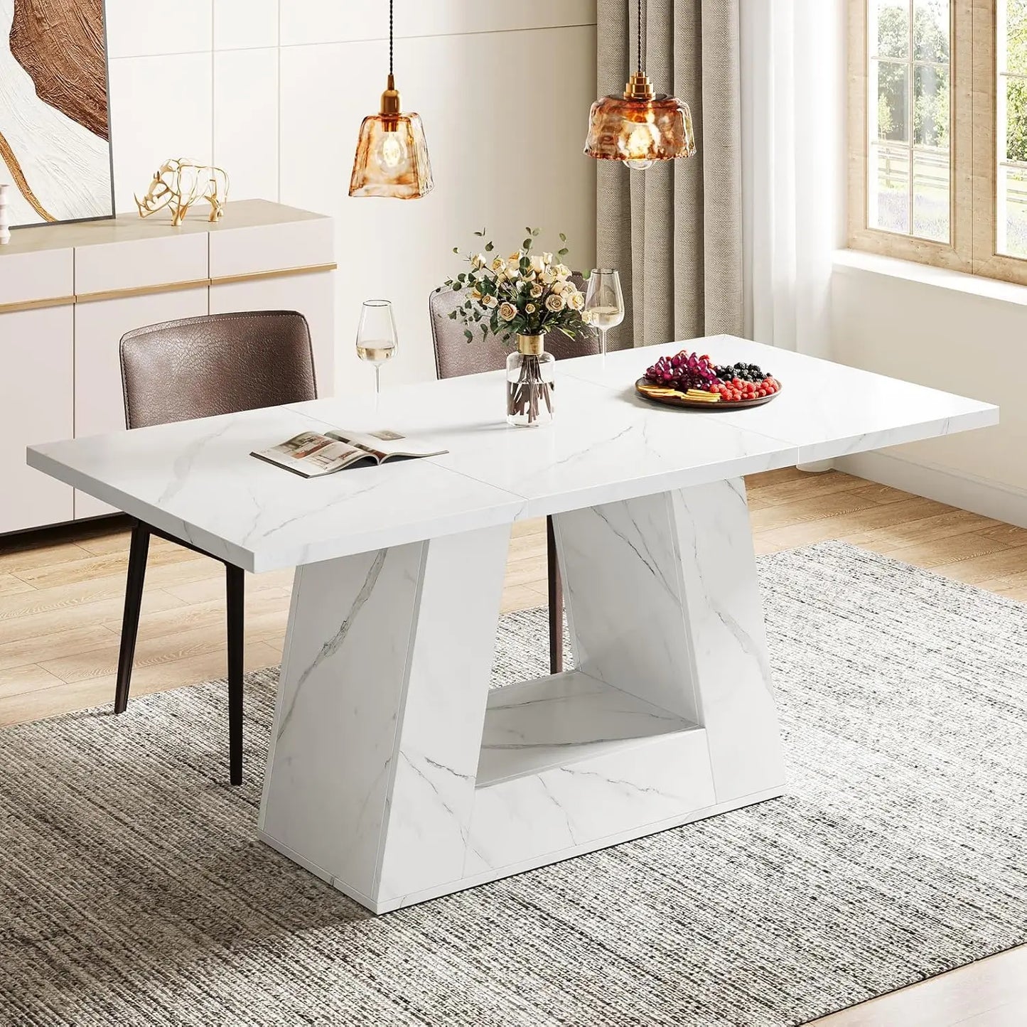 Little Tree Dining Table For 4 To 6 People Rectangular