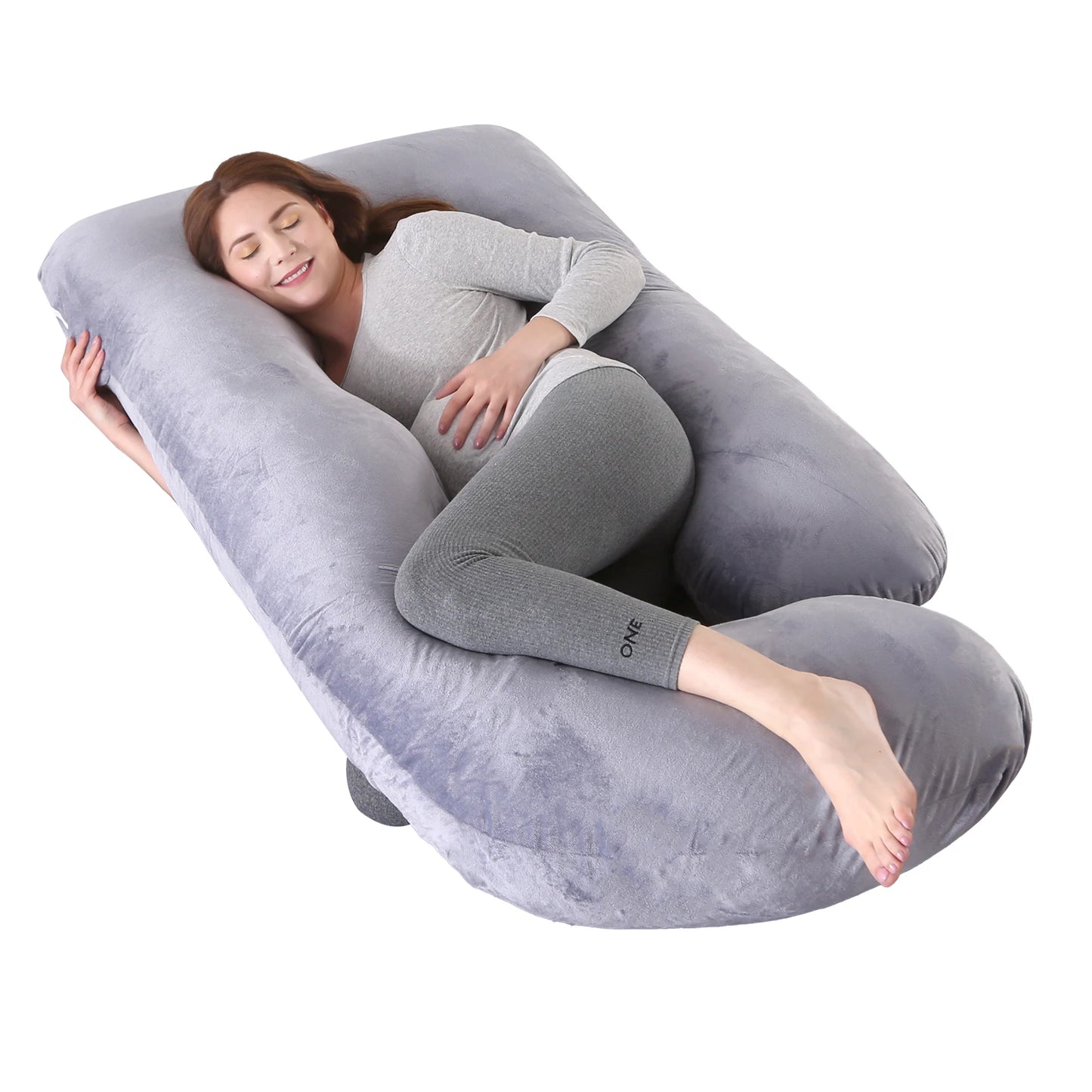 NONECN G Shaped Pregnancy Pillow for Full Body Comfort