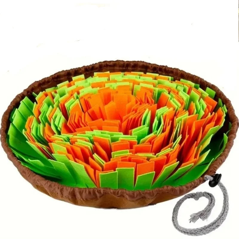 Washable Felt Snuffle Mat for Dogs Foldable Slow Feeding Toy