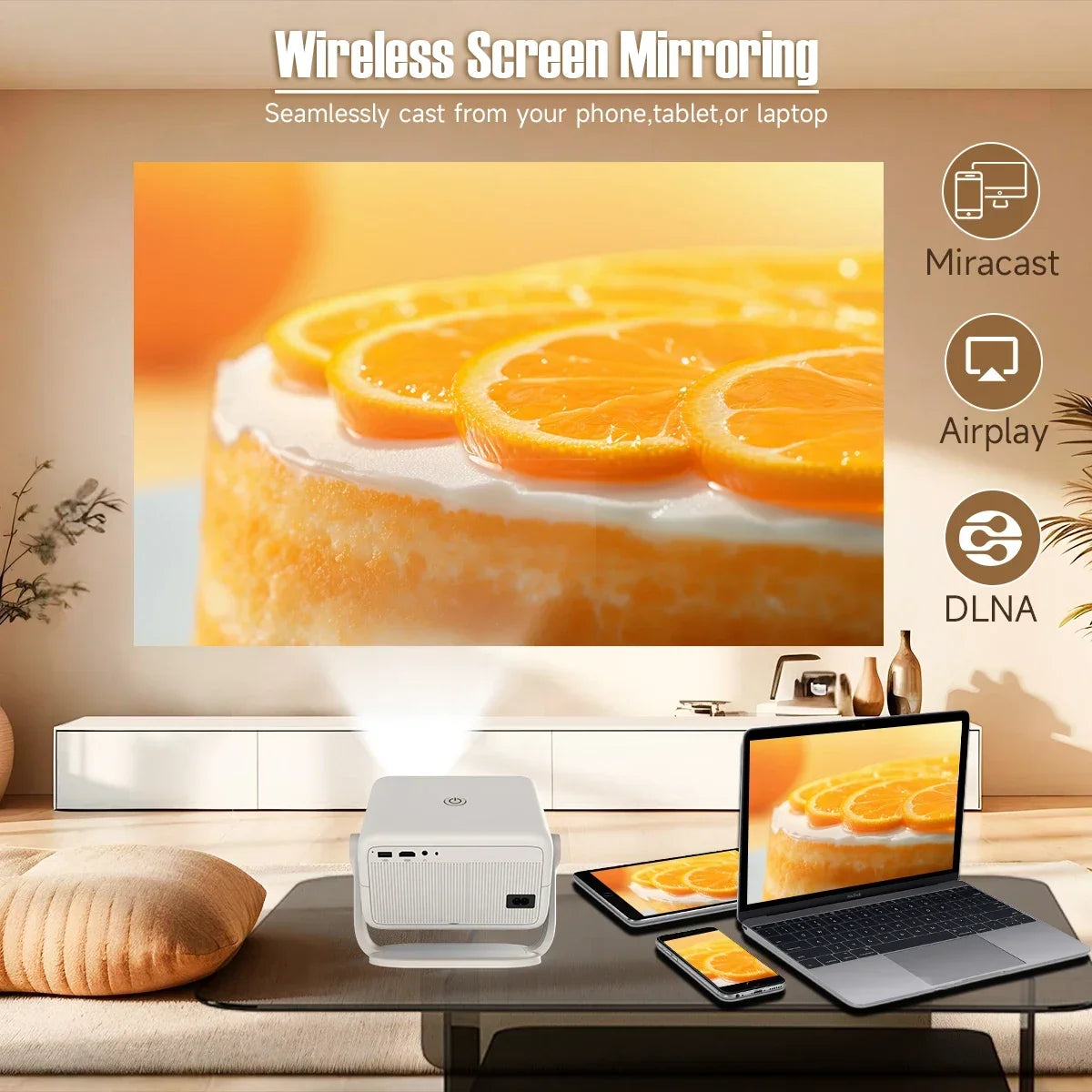 Magcubic 650 ANSI Projector Auto Focus Keystone Android