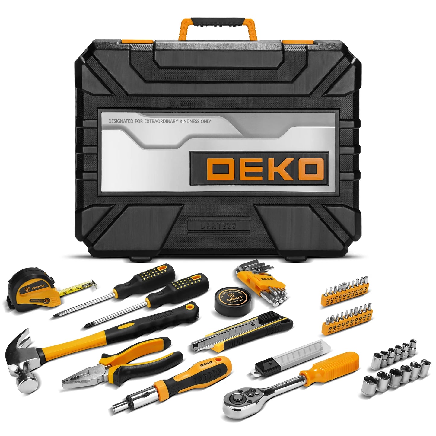 Dekopro 228Piece Socket Wrench Tool Set With Case Included