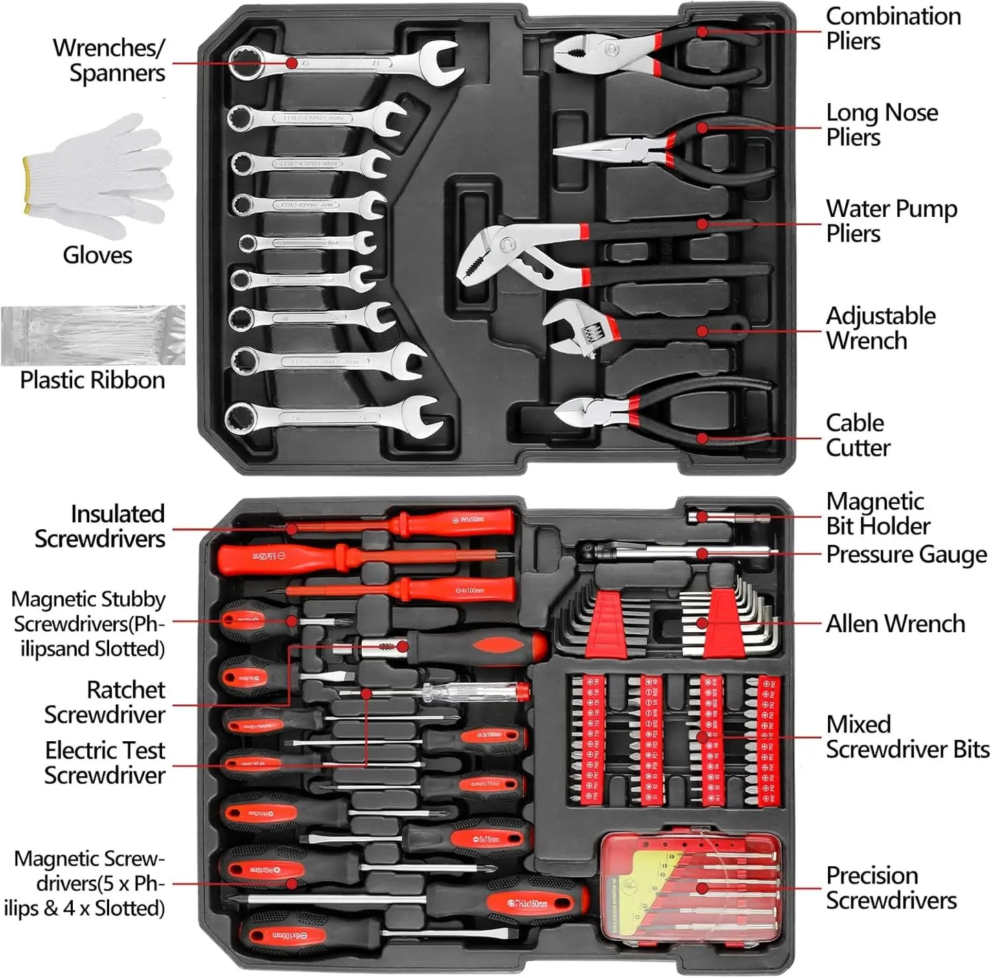 TLGREEN 799 Tool Set With Trolley Case For Home Repair
