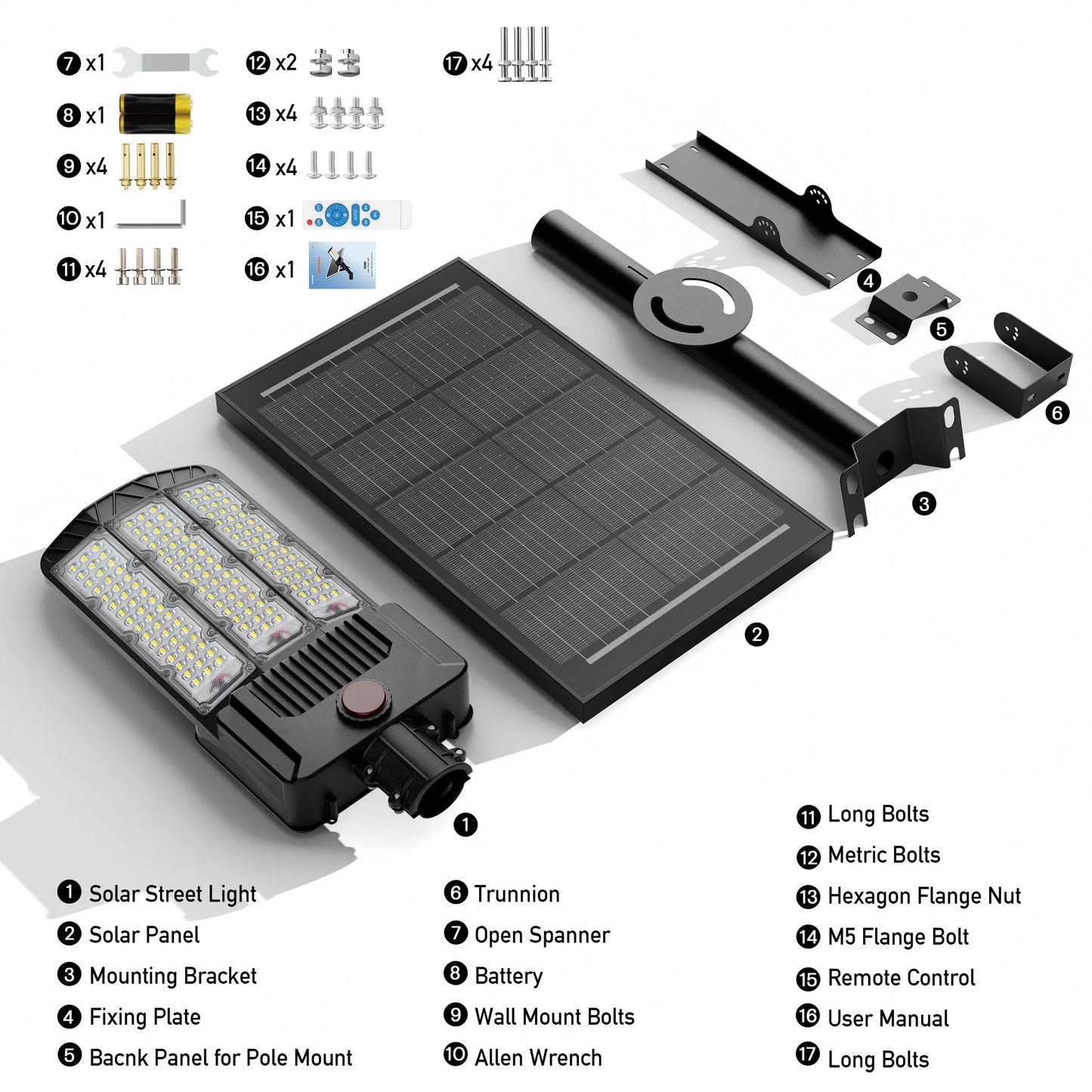 2 Pack Solar Outdoor Lights LED Parking Lot Motion Sensor