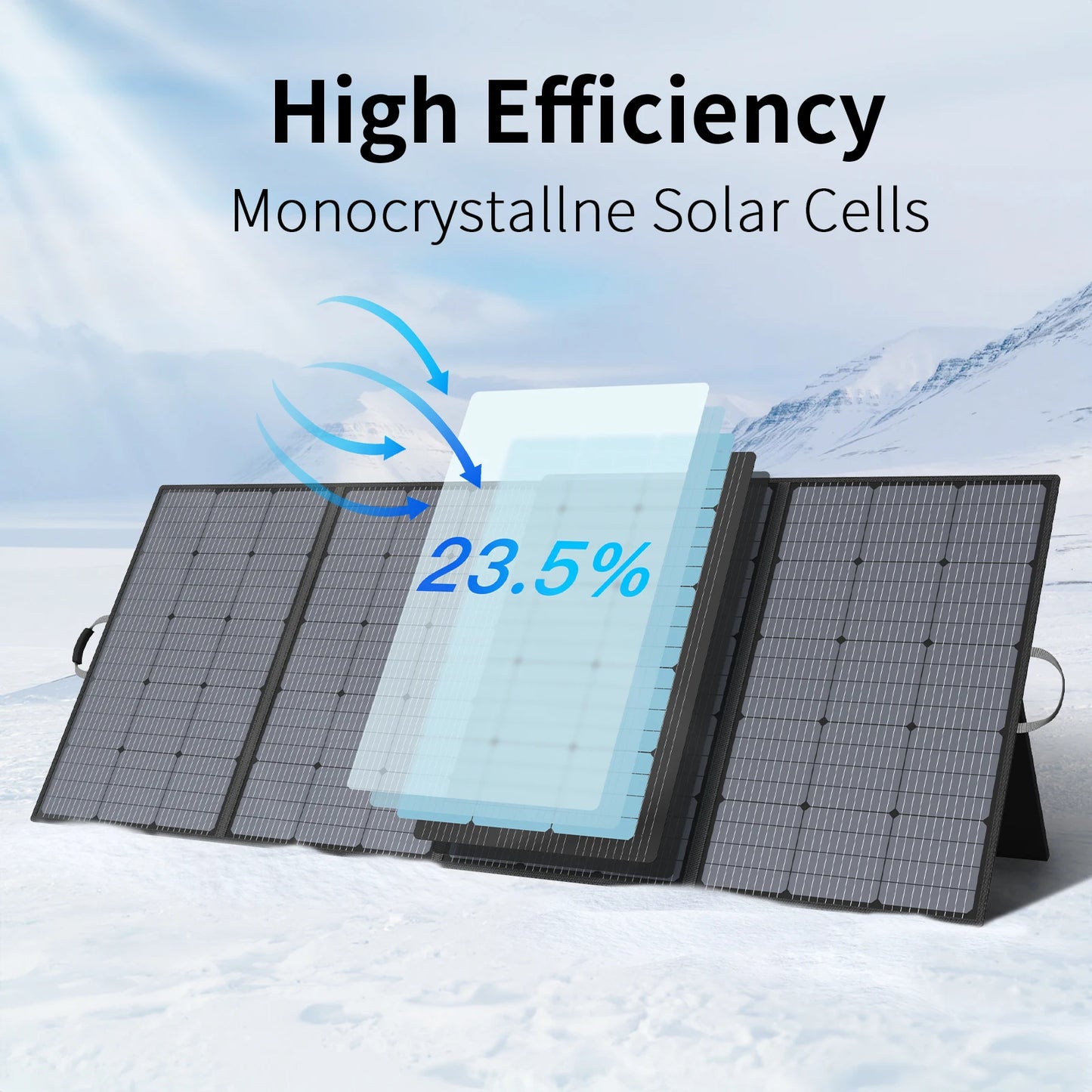 MHPOWOS Portable Foldable Solar Panel For Outdoor Activities IP67 Waterproof