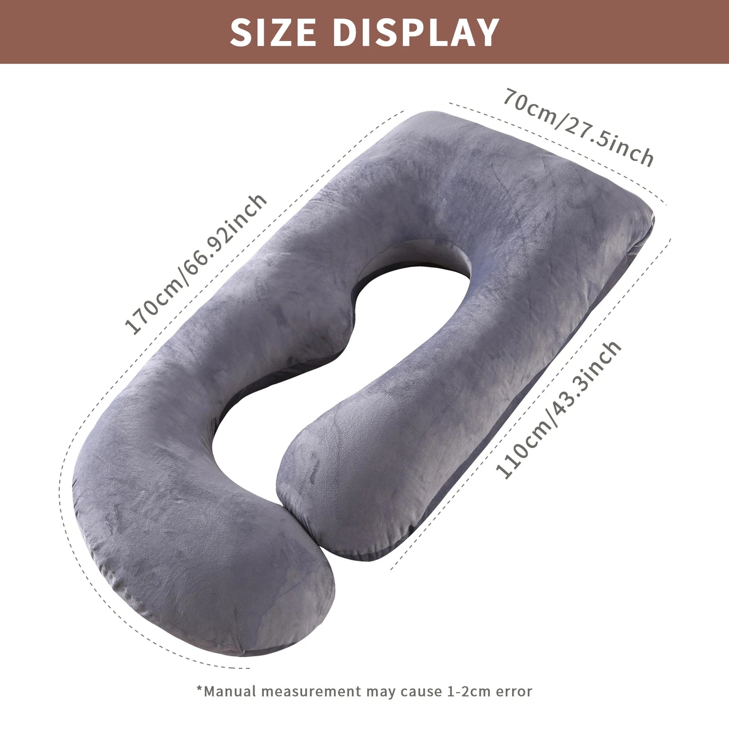 NONECN G Shaped Pregnancy Pillow for Full Body Comfort