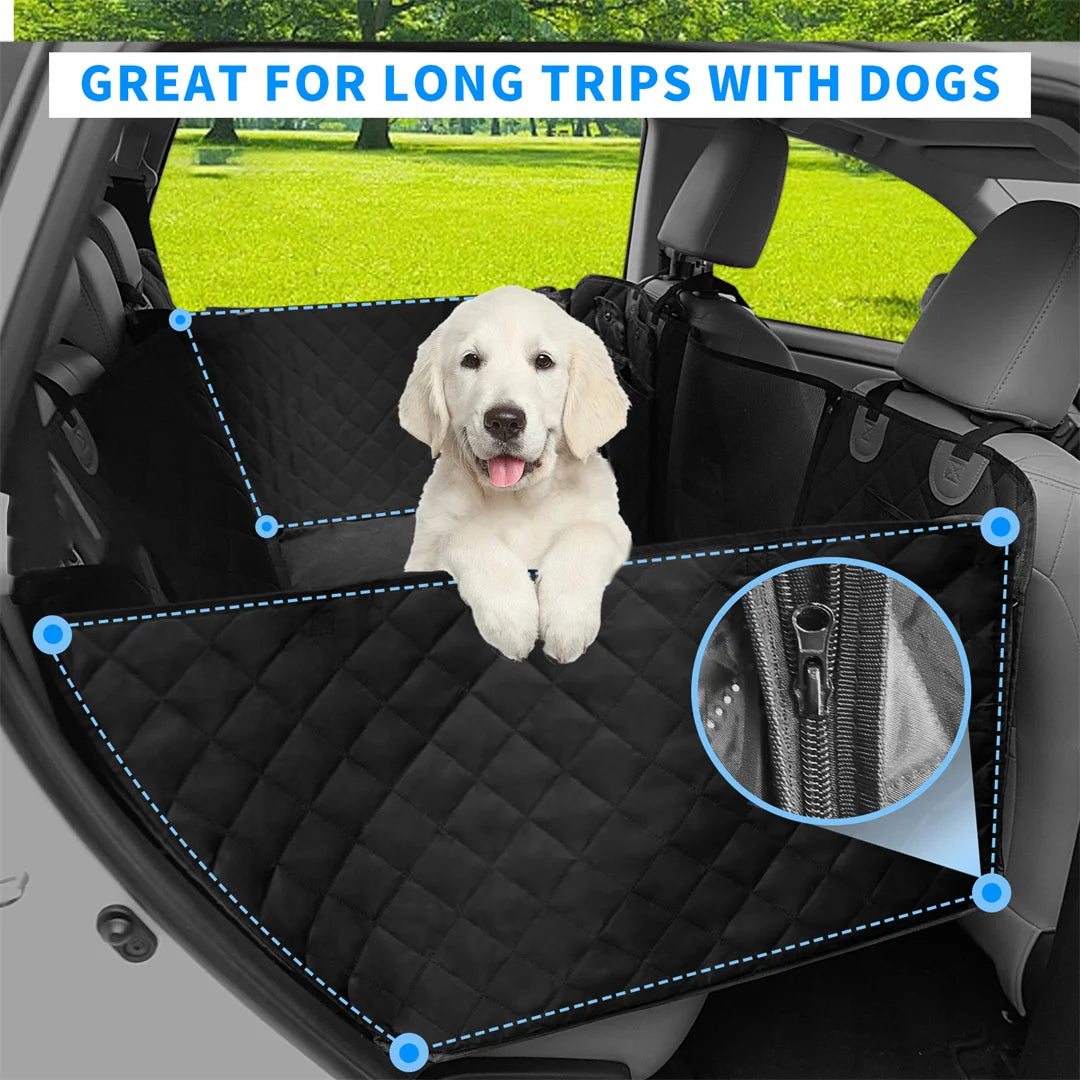 BINGOPAW Waterproof Dog Car Seat Cover Hammock For Back Seat Travel