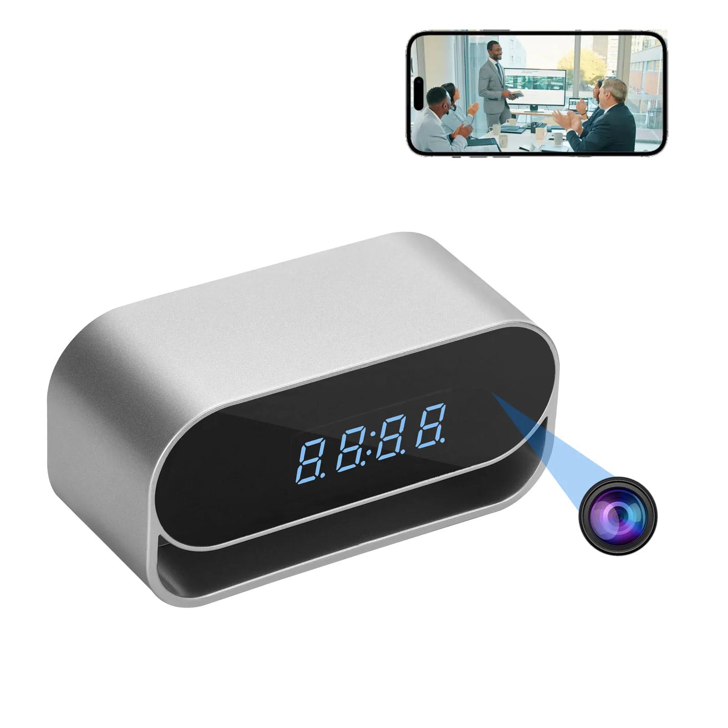 Ouvis 4K HD Camera Clock With WiFi Night Vision Surveillance