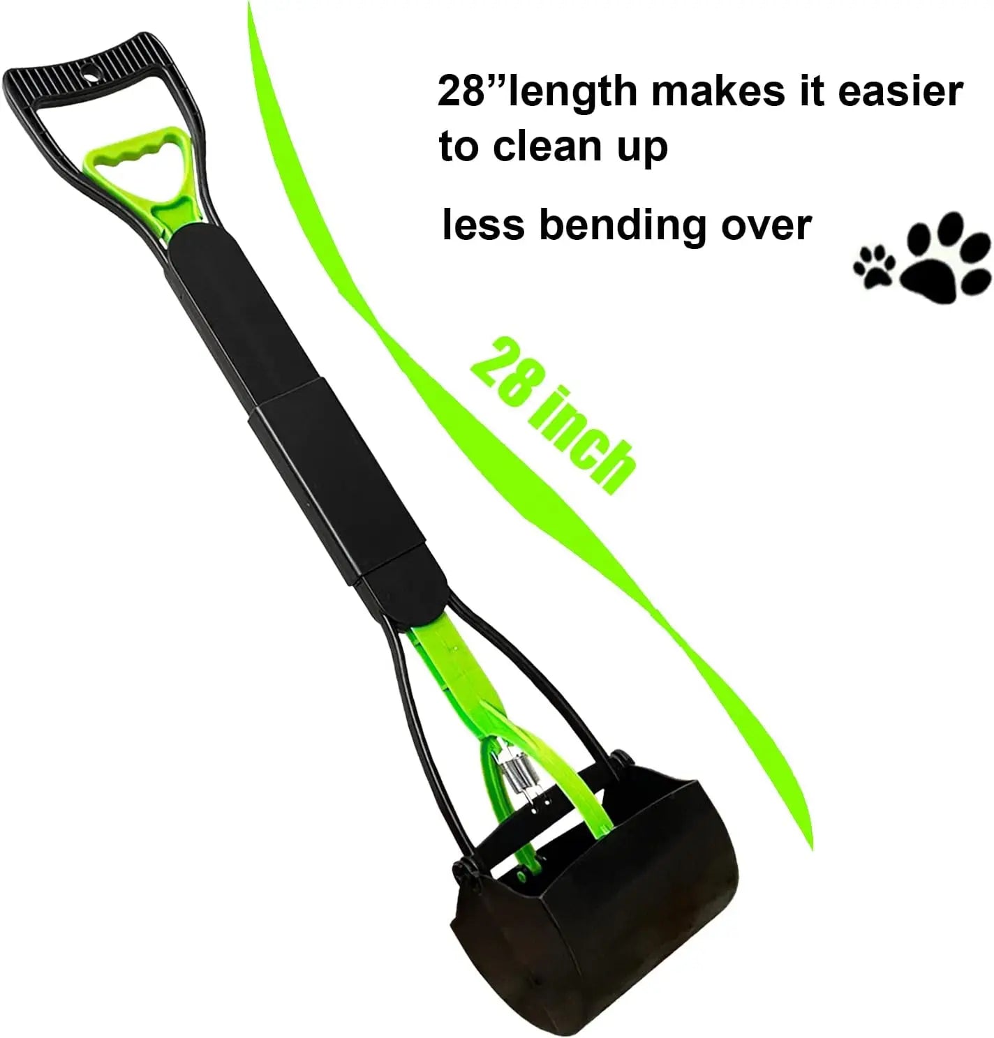 Large Dog Pooper Scooper For Grass And Gravel Easy Cleanup