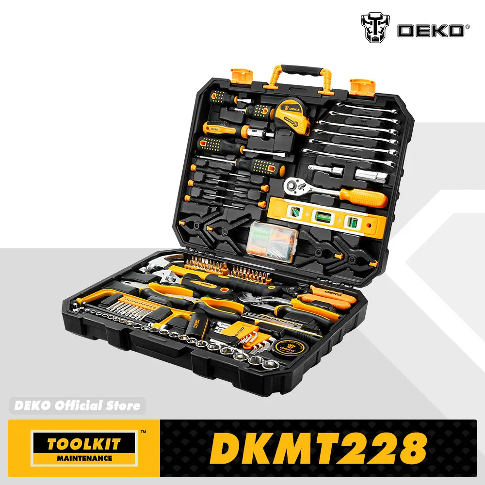 Dekopro 228Piece Socket Wrench Tool Set With Case Included