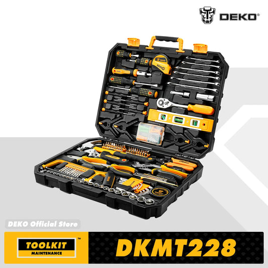 Dekopro 228Piece Socket Wrench Tool Set With Case Included