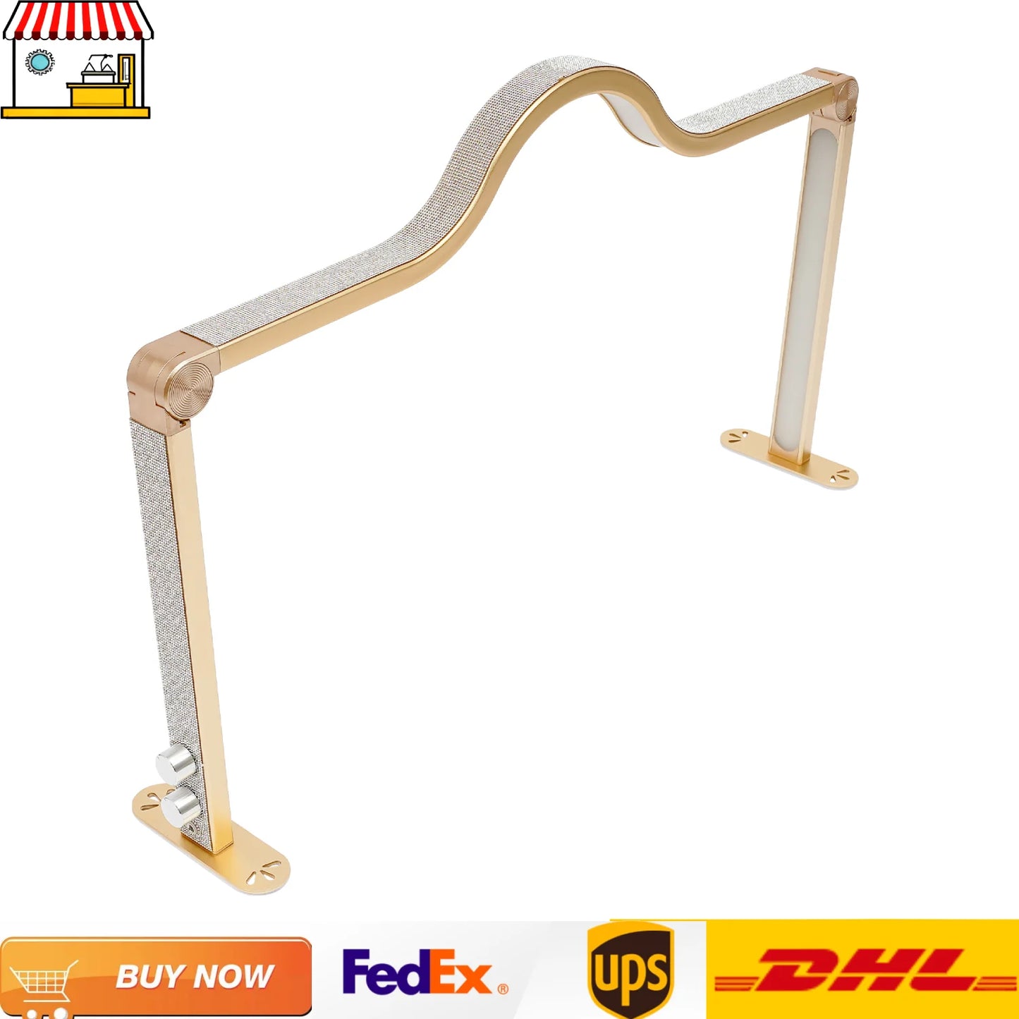 Diamonds Decorated Nail And Lash Work Desk Lamp For Nail Art