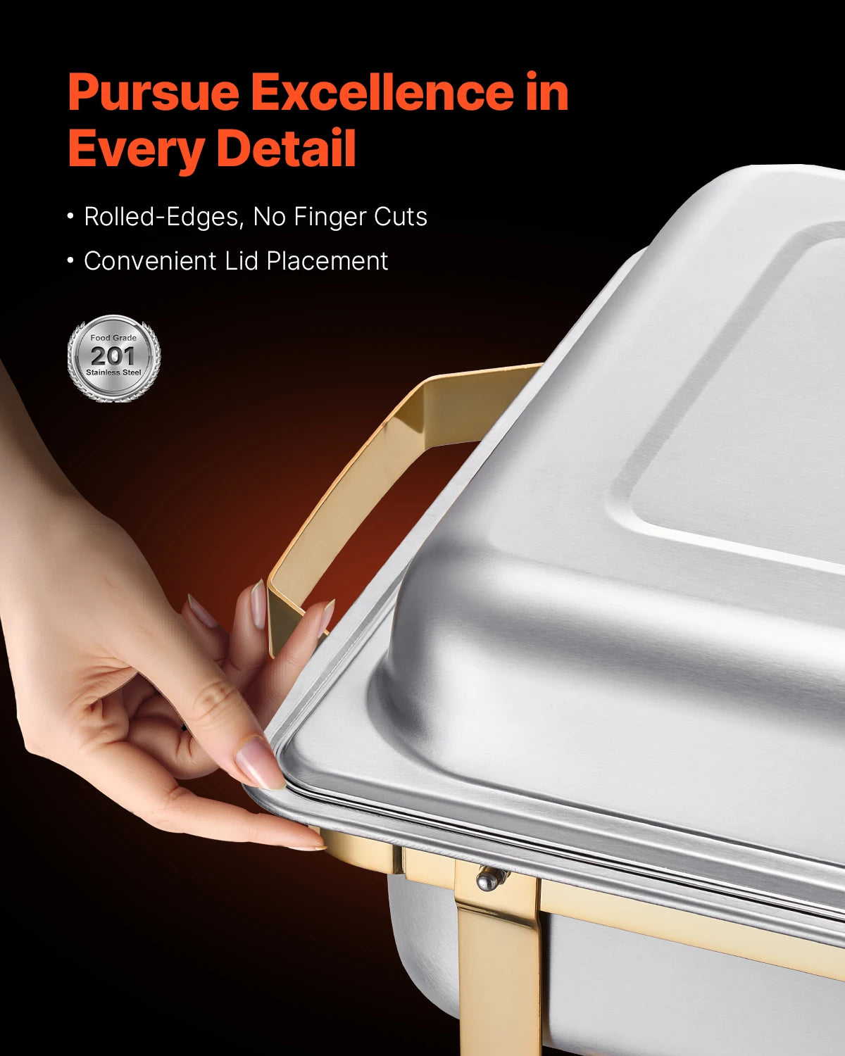 Succebuy Premium Stainless Steel Chafing Dish Buffet Set