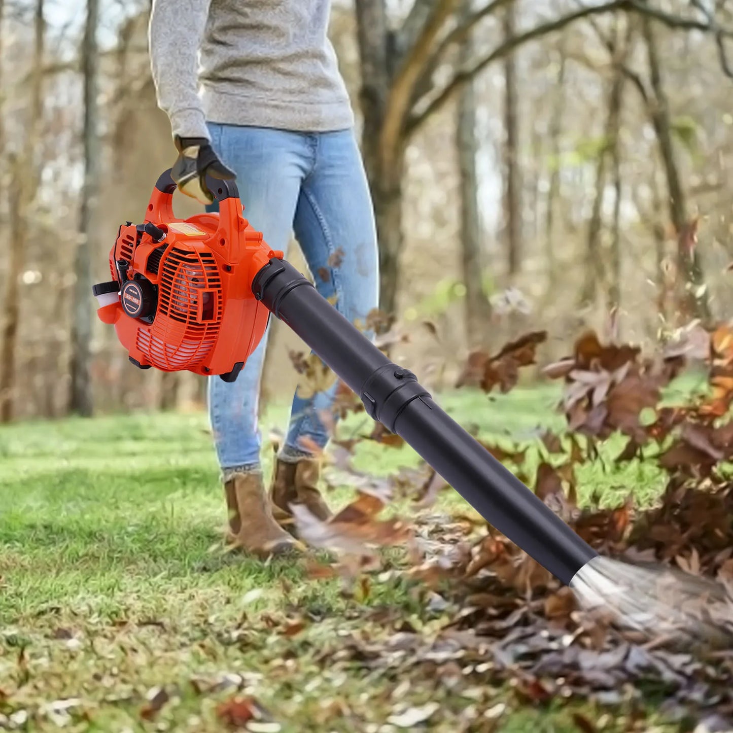 Gas Leaf Blower 25.4CC 2-Stroke Commercial Handheld Professional