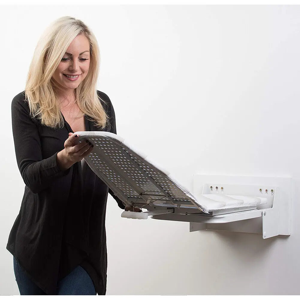 Wall Mounted Heavy-Duty Foldable Ironing Board With 180 Degree Swivel