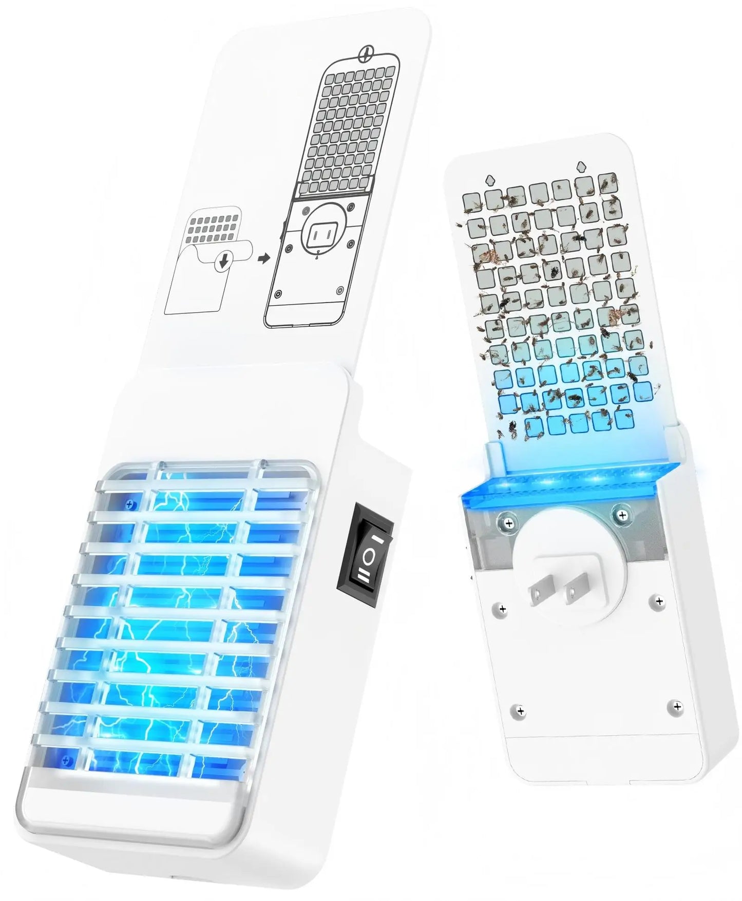 Solar Bug Zapper Outdoor 3-In-1 Mosquito Zapper For Yard